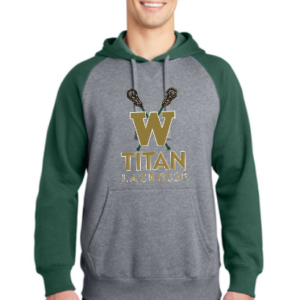 Sport-Tek Raglan Colorblock Hoodie - Sticks Logo
